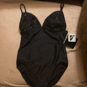 Sparkly top one piece smimsuit